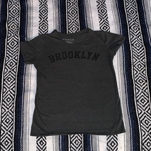 Charcoal Grey T-shirt with Brooklyn on the Front
